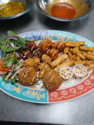 Super sampler at Kales Kitchen  in Houston