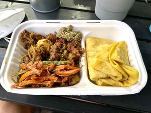 Masala dal puri. 25 zł at Zingy smaki Mauritiusa in Gdansk