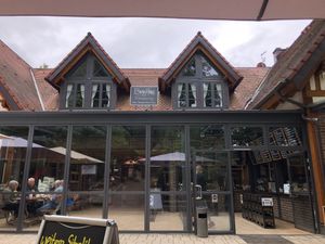 Biergarten entrance. at Brauhaus am Kreuzberg in Hallerndorf