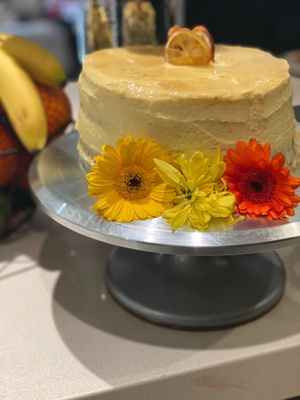 Lemon abs poppy seed cake  at Garden of Vegan in St Albans