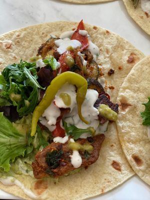 Garden kebab wraps  at Garden of Vegan in St Albans