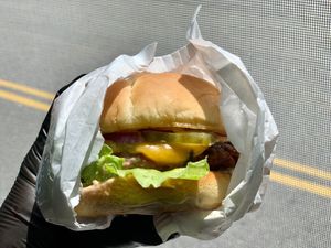 Comfort Burger.  at Curbside Comforts in Gorham