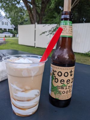 Root beer float at Curbside Comforts in Gorham