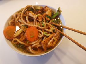 Bahn Canh Soup at EatHappy Vegan in Oslo
