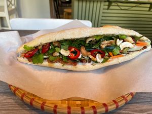 No.28 EatHappy Banh Mi - yes! Delicious😄 at EatHappy Vegan in Oslo