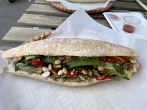 Spicy sandwich   at EatHappy Vegan in Oslo