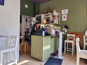 Counter at EatHappy Vegan in Oslo