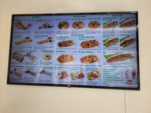 Menu at EatHappy Vegan in Oslo