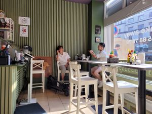 Indoor seating at EatHappy Vegan in Oslo