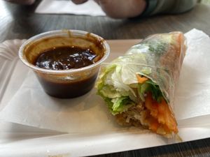Summer rolls - what’s left anyway!   at EatHappy Vegan in Oslo
