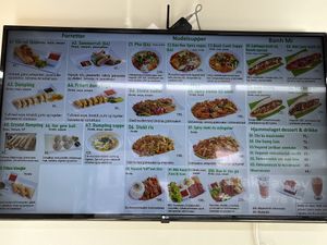 Menu  at EatHappy Vegan in Oslo