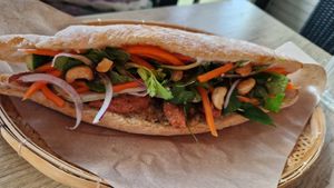 Banh mi house special at EatHappy Vegan in Oslo