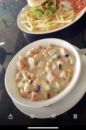 Vegan creamy vegetables at Naya Athithi Pure in Kovalam