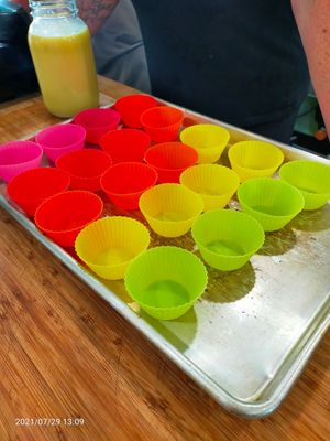 Silicone juice cups at The Plantbase in Amherstburg