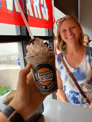 Oreo Oat Milkshake  at Underground Vegan in Birmingham