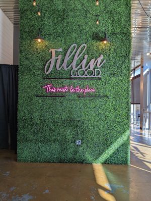 Just inside at Underground Vegan in Birmingham