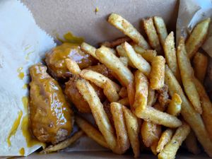 Amazing wings! I had lemon pepper and honey bbq at Underground Vegan in Birmingham