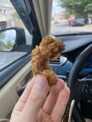 vegan shrimp  at Underground Vegan in Birmingham