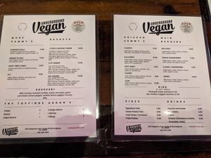  at Underground Vegan in Birmingham