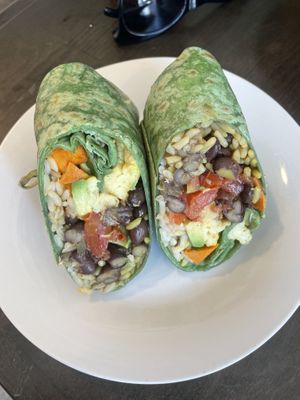 Vanderbilt burrito   at Kaffeology in Newport