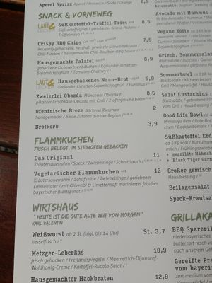 Snacks at Park Café in Munich