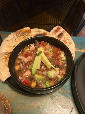 Ceviche at El Armadillo Mazunte in Mazunte