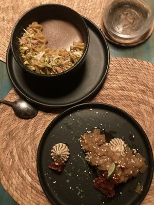 Pana Cota and apple cream desert #Veganuary at El Armadillo Mazunte in Mazunte