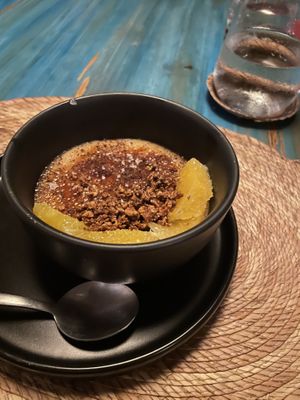 Crème brulée  at El Armadillo Mazunte in Mazunte