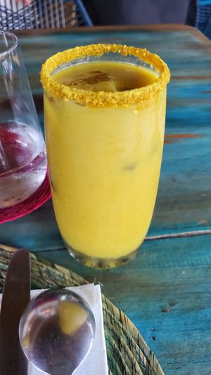 Iced Golden Milk at El Armadillo Mazunte in Mazunte