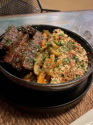 Orange Seitan  at El Armadillo Mazunte in Mazunte