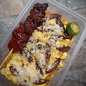 Vegan Bbq and Palabok at Veggie Food Mob in San Fernando Pampanga