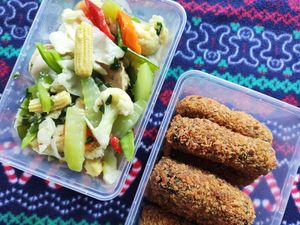 Chopsuey and Crispy Tofu Seaweeds at Veggie Food Mob in San Fernando Pampanga