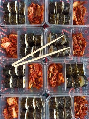 Sushi and Kimchi at Veggie Food Mob in San Fernando Pampanga