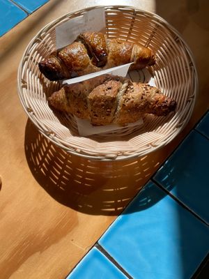 vegan croissants at D'Angelo Caffè & Gastronomia in Rome