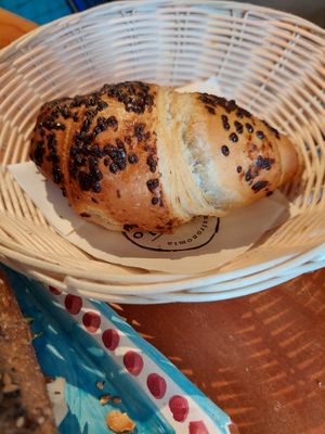 Chocolate cornetto at D'Angelo Caffè & Gastronomia in Rome