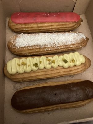 Amazing vegan eclairs   at Tom Itzhaki in Tel Aviv