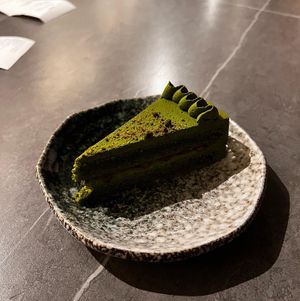 Matcha cake  at Hvala - Craig Rd in Central Singapore