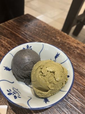 Goma and white matcha ice cream  at Hvala - Craig Rd in Central Singapore