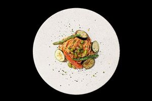 vegetable pasta at Torrent in Tokyo