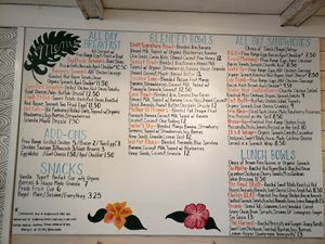Menu at Drift Cafe in Newport
