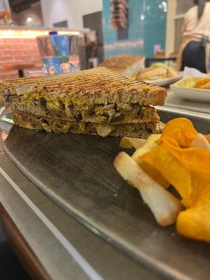 Sandwich de seitan at Bissap in Bilbao