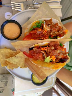 Vegan tacos at Bissap in Bilbao