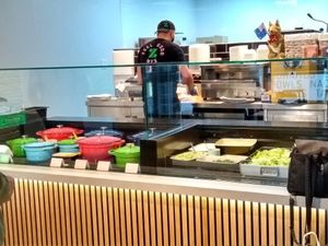 Counter at Zambrero in North West London