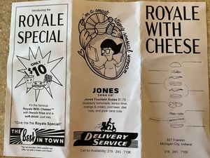 Menu at Royale with Cheese in Michigan City