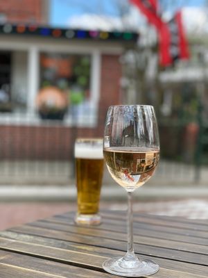 Vegan wine and beers at Cafe Permanent in Amsterdam