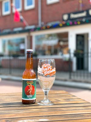 Extensive vegan local craft beer selection at Cafe Permanent in Amsterdam