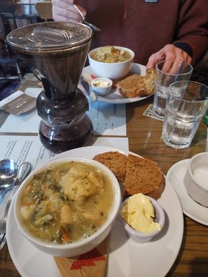 Stews and drip filter specialist coffee at Exchange Coffee Co in Clitheroe