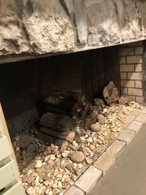 Fireplace at The Mad Herbalist in Clarksville