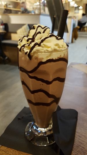 Chocolate milkshake yum at Chance & Counters in Cardiff