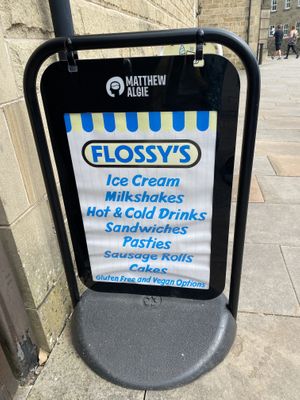 Vegan options at Flossys of Bakewell in Bakewell